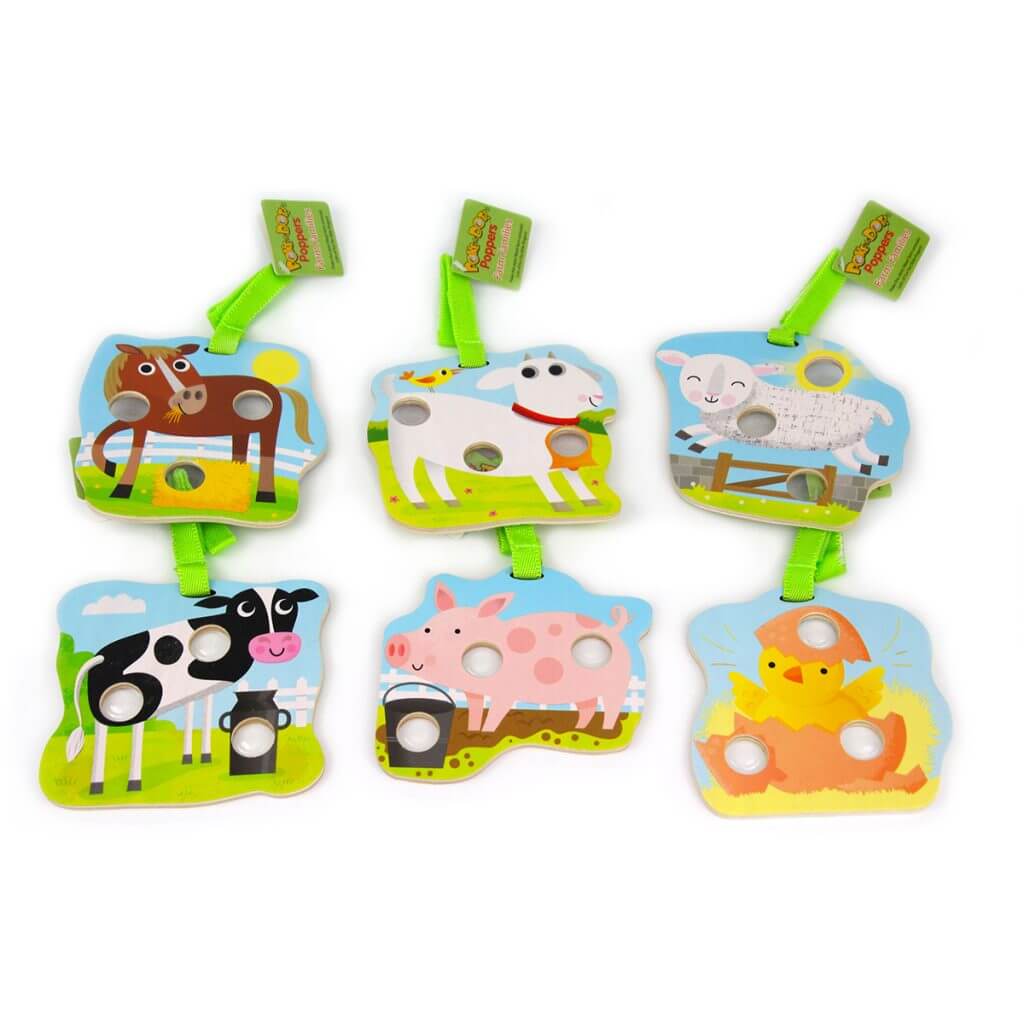 Farm Series Poke-a-Dot® Poppers Toy Set of Six