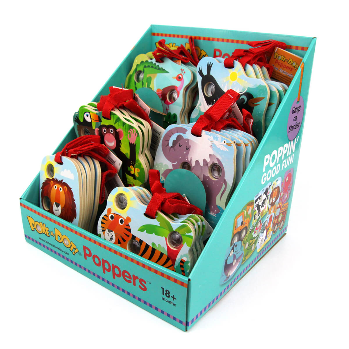 Zoo Series Poke-a-Dot® Poppers Toy Display - Lucy's Design